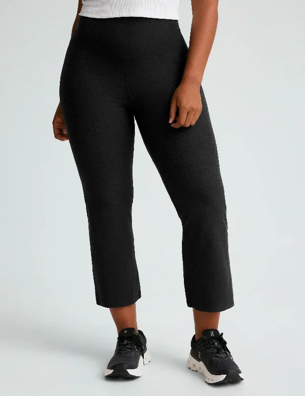 Stylish leather pants for edgy night looks -Spacedye Retro Cropped Pant