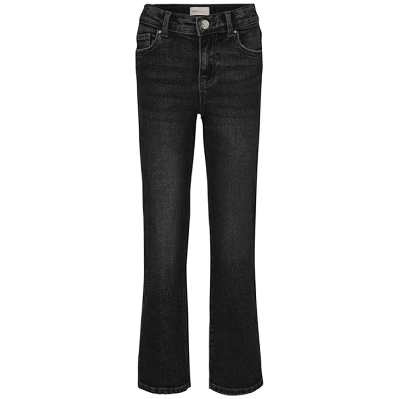 Fringed Jeans for Western -Kids ONLY Washed Black Juicy Wide Leg Noos Jeans