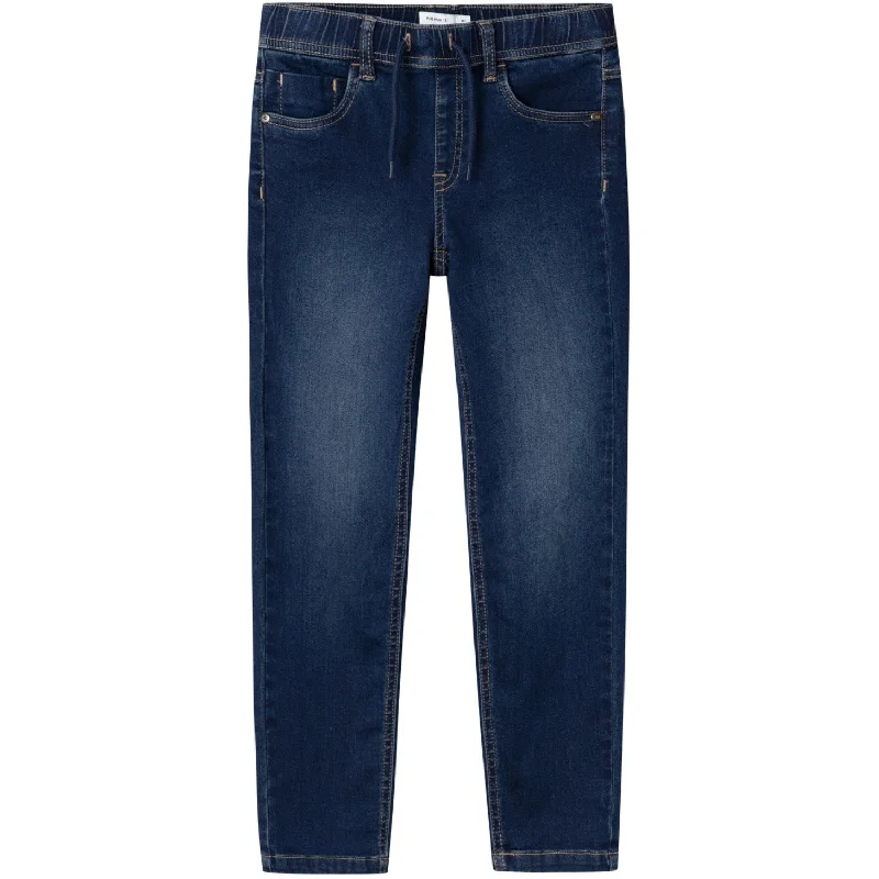 Painted Back Pocket Jeans for Artistic -Name It Denim Blue Ryan Slim Jeans Noos