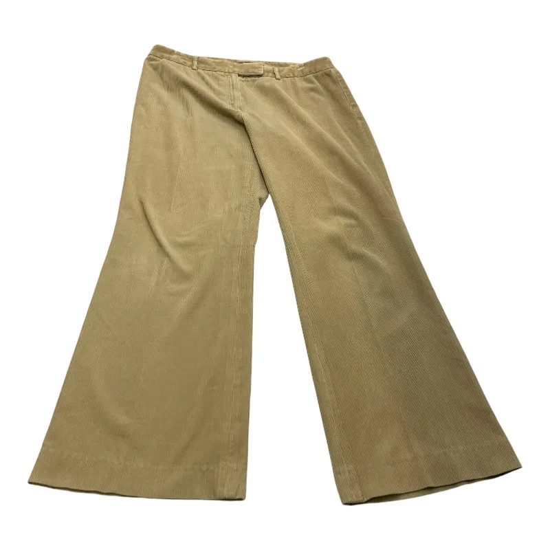 Heavy-duty work pants with tool pocket storage -Pants Corduroy By Elie Tahari In Tan, Size: 12