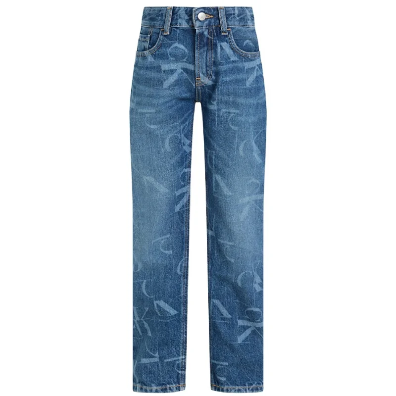 Black Jeans for Formal Look -Calvin Klein Radiant Blue Laser Rgd Straight Jeans