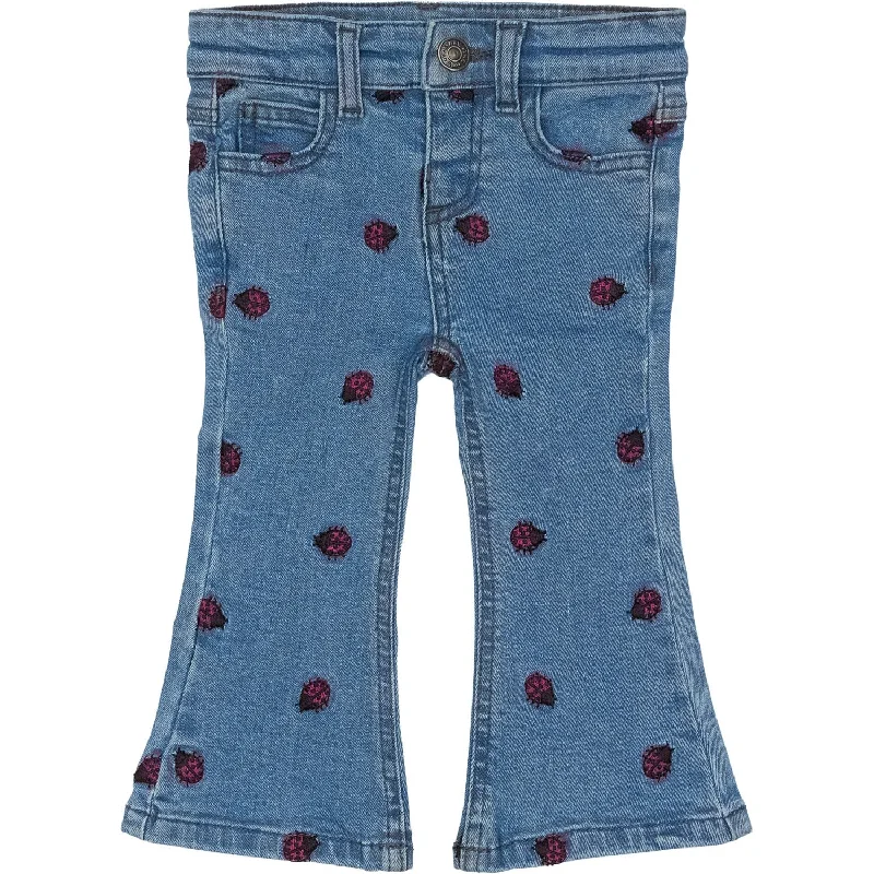 Shorts Jeans for Hot Days -THE NEW Siblings Medium Blue Denim Mitty Flared Jeans