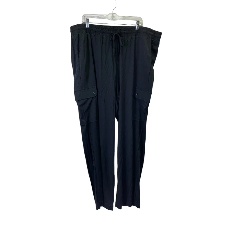 Elegant palazzo pants for formal party outfits -Pants Cargo & Utility By Torrid In Black, Size:24