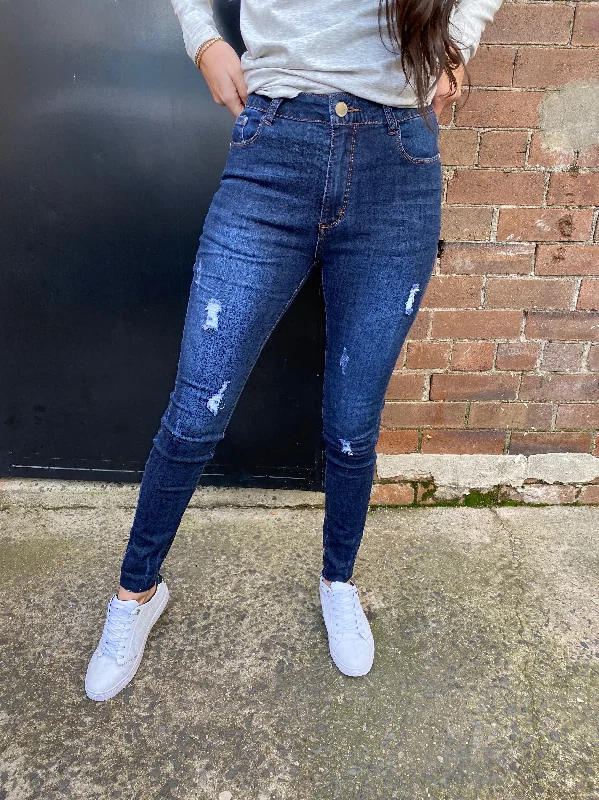 Faded Jeans for Laid-back -Uptown Jean