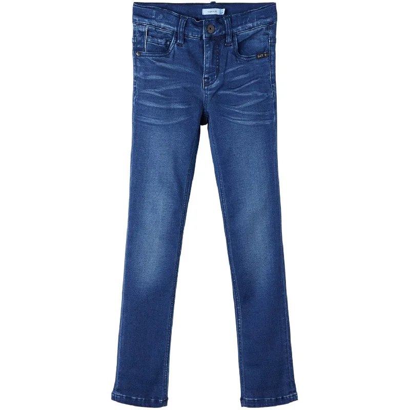 Back Pocket Jeans for Design -Name It Dark Blue Denim Silas Xslim Jeans Noos