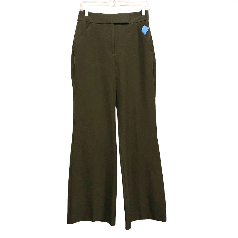 Soft stretch pants for all-day wear ease -Pants Wide Leg By Express In Green, Size:8