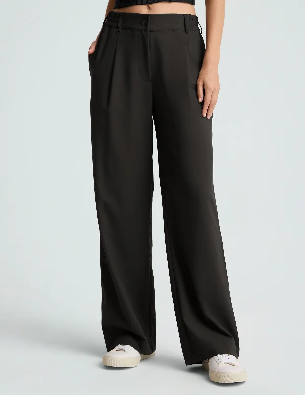 Breathable cotton pants for all-day summer ease -Status Wide Leg Trouser