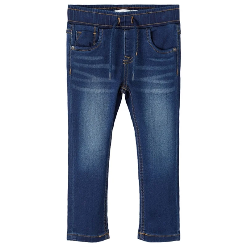 Khaki Jeans for Different -Name it Dark Blue Denim Noos Slim Jeans