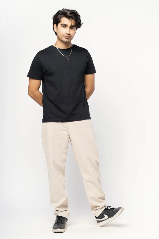 White Jeans for Fresh Look -Ecru Men's Carrot Jeans