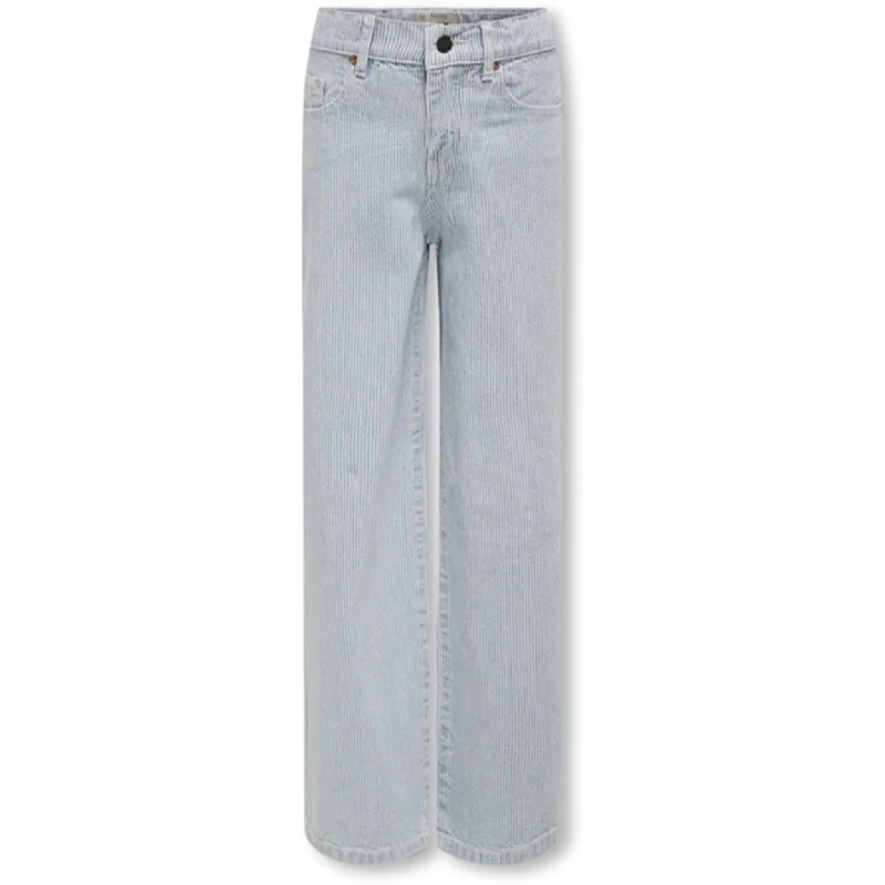 Flare Jeans for Retro Vibe -Kids ONLY Light Blue Denim Hope Wide Pants