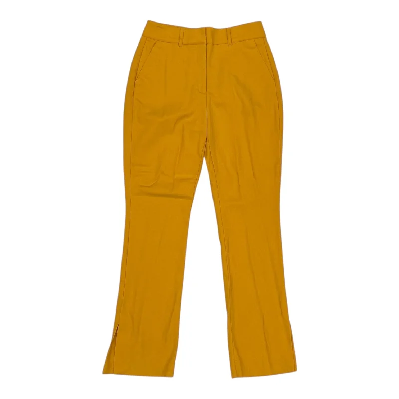 Stretch twill pants for flexible office comfort -Pants Dress By White House Black Market In Yellow, Size:6