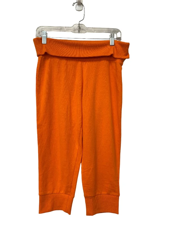 Slim-fit dress pants for sharp evening events -Pants Lounge By Fabletics In Orange, Size: S