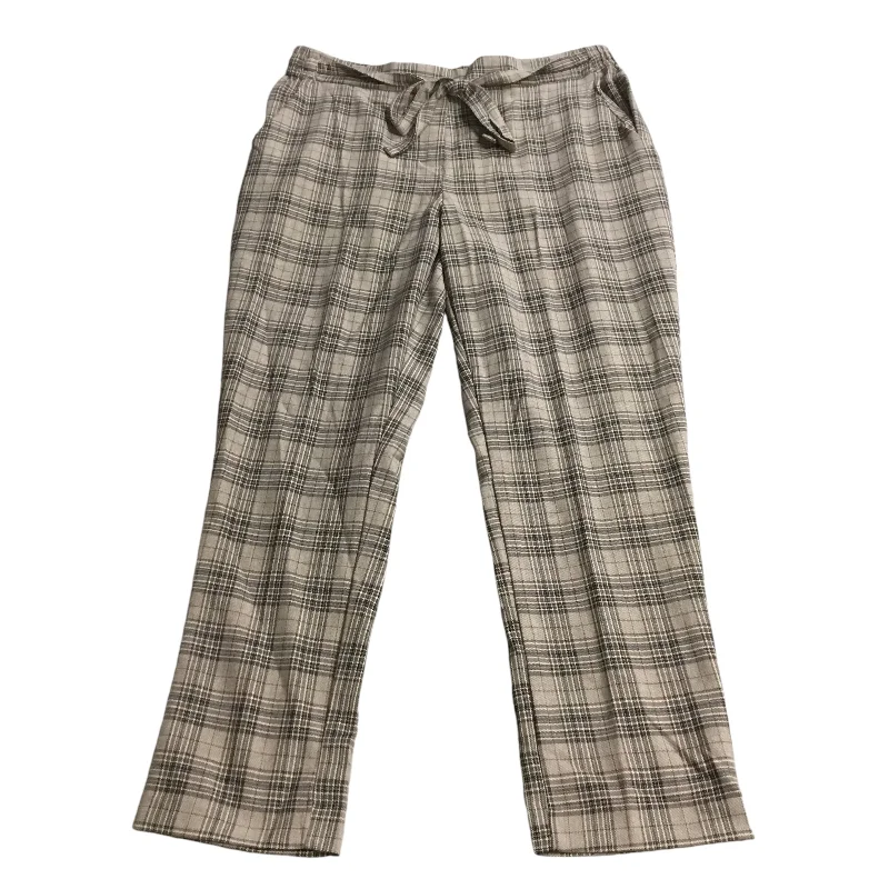 Stretchy leggings pants for casual active days -Pants Other By Clothes Mentor In Plaid Pattern, Size: M