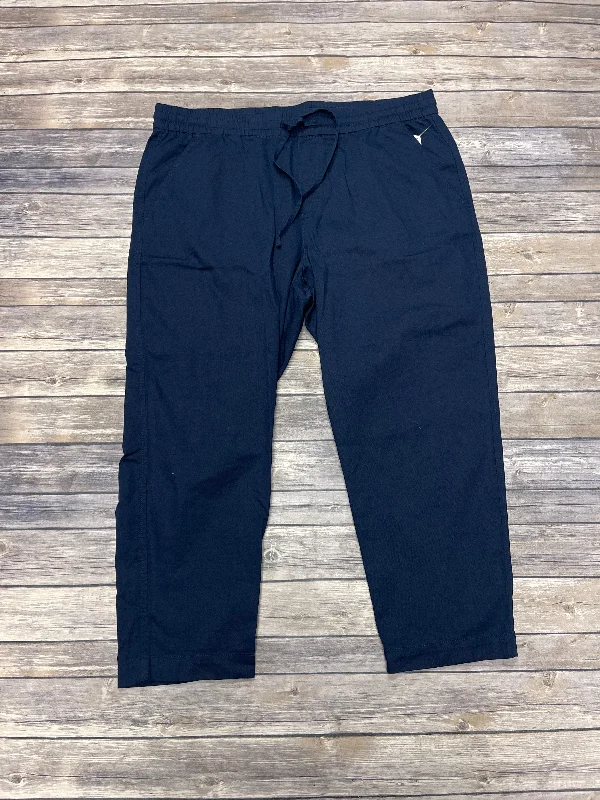 Versatile black pants for any occasion pairing -Pants Lounge By Gap In Navy, Size: Xl