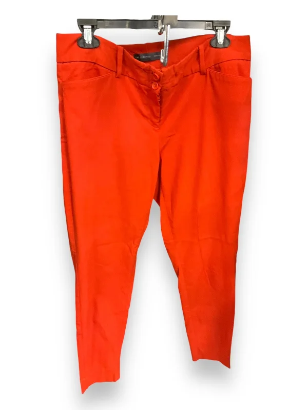 Stylish cropped pants for warm season trends -Pants Chinos & Khakis By Limited In Orange, Size: 12