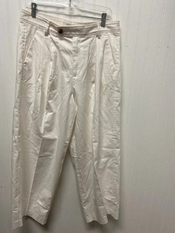 Eco-friendly hemp pants for sustainable clothing choices -Pants Dress By Banana Republic In White, Size: 12