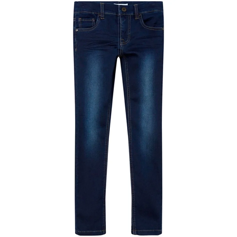 Colored Jeans for Variety -Name it Dark Blue Denim Theo Jeans Noos