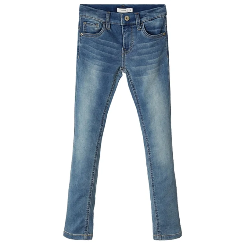 Black Jeans for Formal Look -Name it Light Blue Denim Theo Slim Jeans Noos