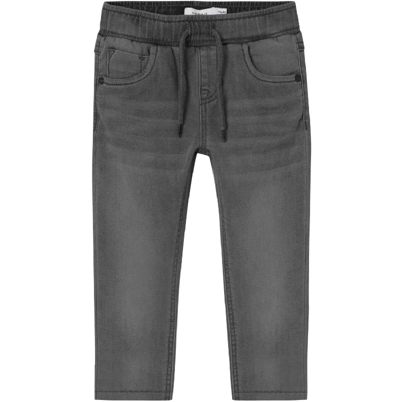 Cargo Jeans for Utility -Name It Medium Grey Denim Ryan Slim Sweat Jeans Noos