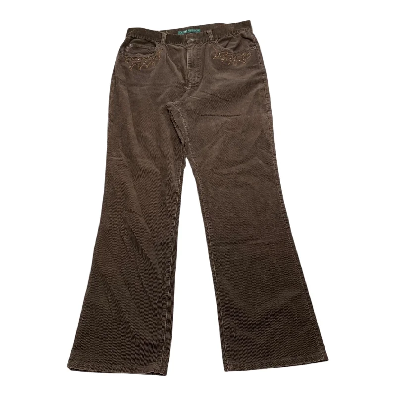 Breathable chino pants for warm climate comfort -Pants Corduroy By Ralph Lauren In Brown, Size: 12