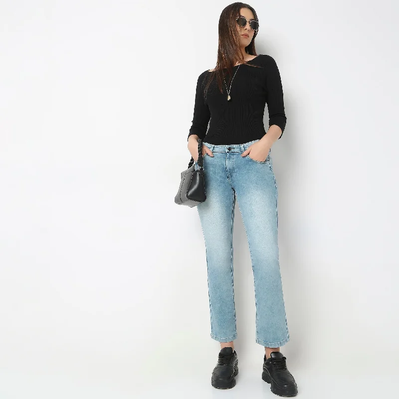 Patchwork Jeans for Bohemian -Slim Fit Low Rise Jeans