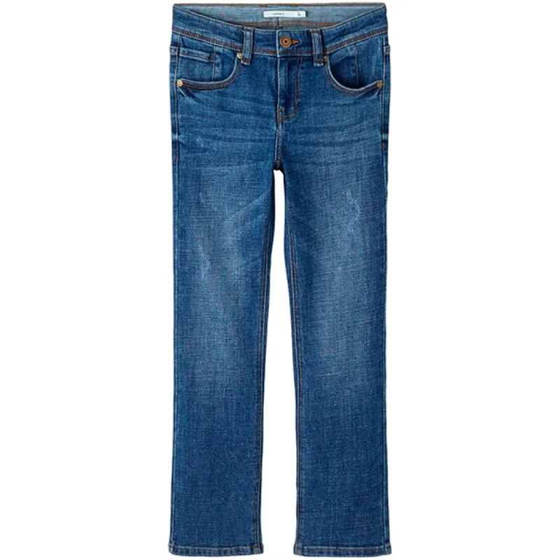 Light Wash Jeans for Casual -Name it Dark Blue Denim Ryan Straight Jeans Noos