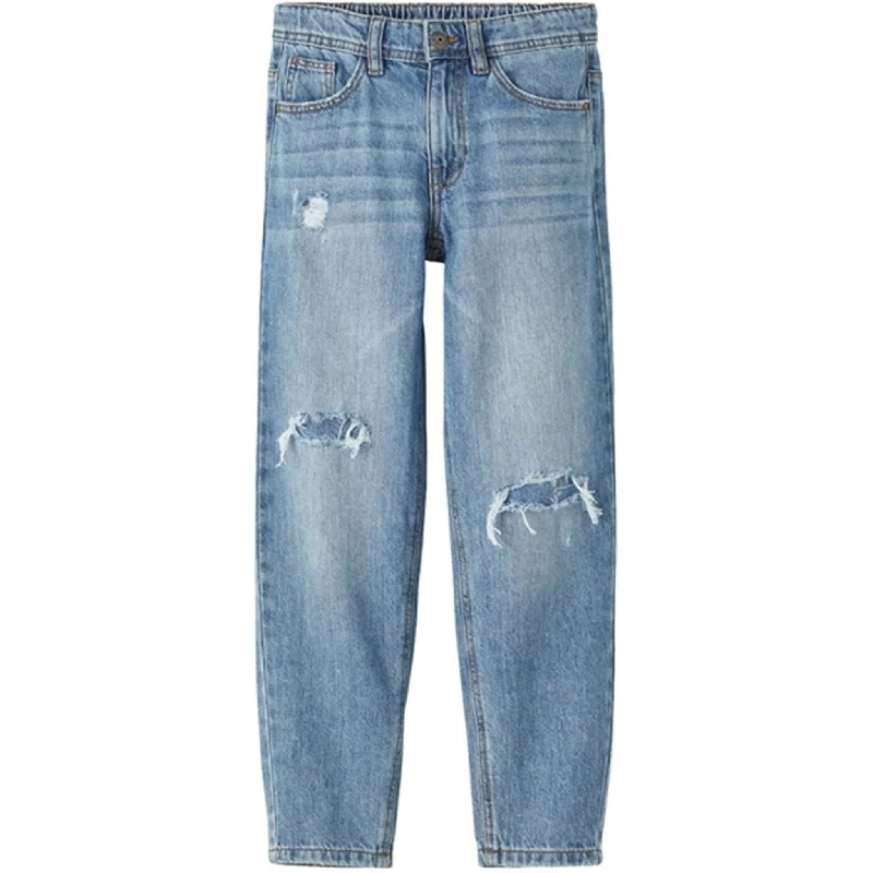 Rolled Shorts Jeans for Style -Name it Medium Blue Denim Sidney Tapered Jeans