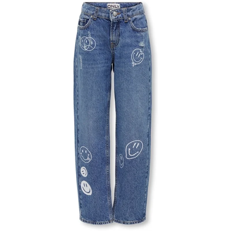 Carpenter Jeans for Function -Kids ONLY Medium Blue Denim Robyn LA Smile Jeans