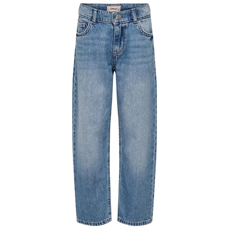 Work Jeans for Tough Jobs -Kids ONLY Light Blue Denim Robyn Straight Jeans