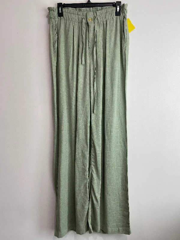 Cozy fleece pants for cold winter nights -Pants Dress By Thread And Supply In Green, Size: L