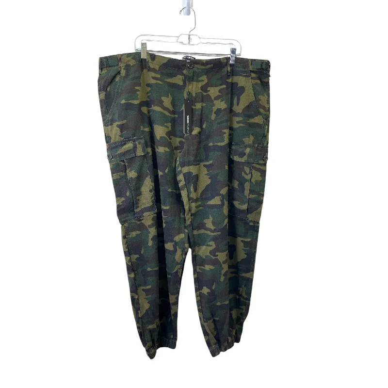 Quick-dry pants for active sports enthusiasts -Pants Cargo & Utility By Fashion Nova In Camouflage Print, Size:24