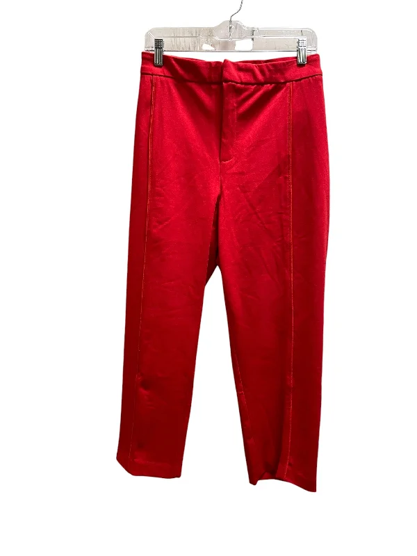 Breathable cotton pants for all-day summer ease -Pants Dress By Eloquii In Red, Size: 22