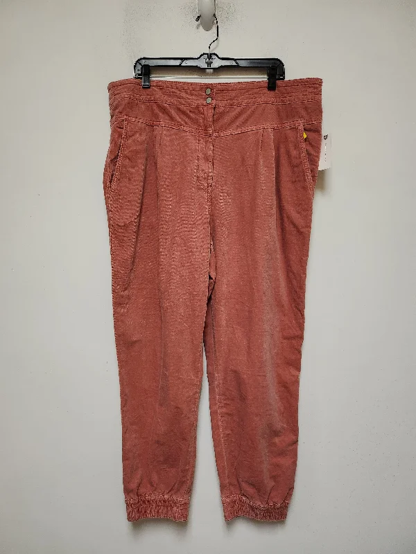 Casual khaki pants for weekend errand runs -Pants Joggers By Anthropologie In Pink, Size: 16