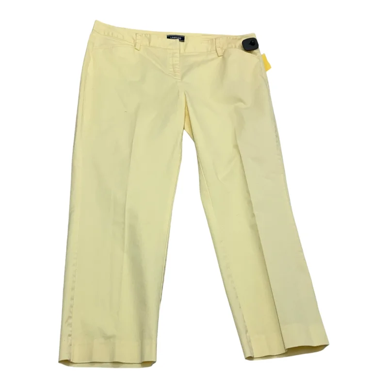 Windproof pants for chilly outdoor activities -Pants Other By Lands End In Yellow, Size: 16