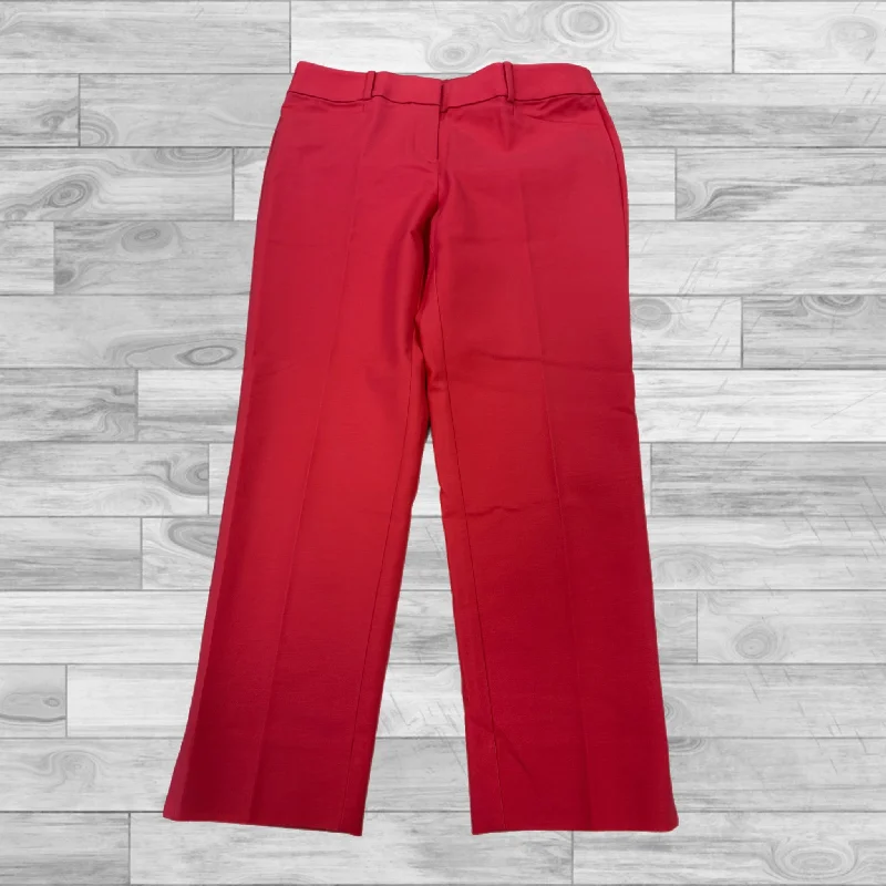 Adjustable waist pants for custom fit ease -Pants Dress By Loft In Red, Size: 6