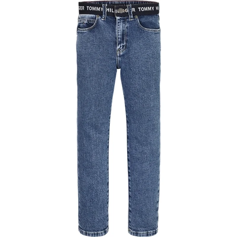 Affordable Jeans for Budget -Tommy Hilfiger Modern Straight Tape Jeans Vintagebluelight