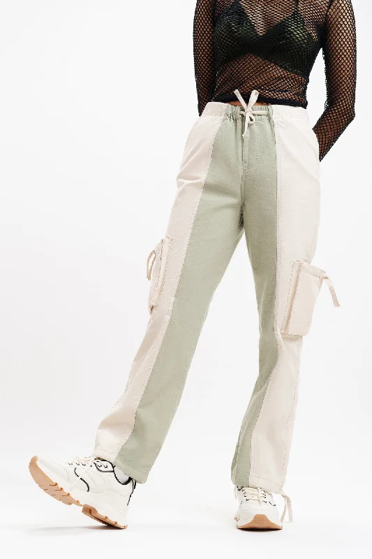 Mother's Day Jeans for Gift -Too Tone Linen Cargo Jogger