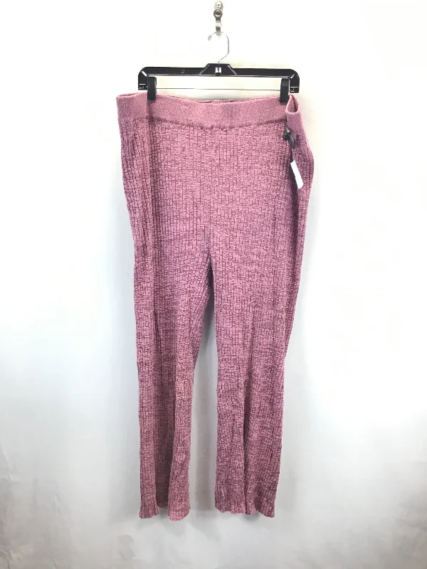 Stretch corduroy pants for cozy fall fashion -Pants Other By Ava & Viv In Pink, Size: 1x