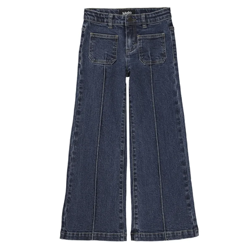 Party Jeans for Night Out -Molo Blue Vintage Adina Pants