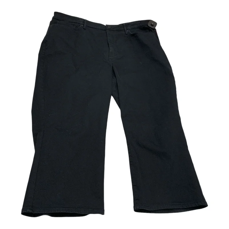 Stretch twill pants for flexible office comfort -Pants Cropped By Not Your Daughters Jeans In Black, Size: 16