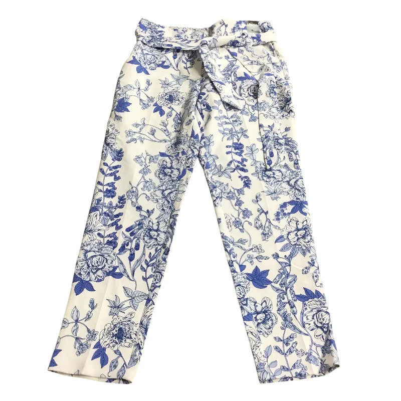 Soft pajama pants for ultimate bedtime comfort -Pants Dress By New York And Co In Blue & White, Size: 6