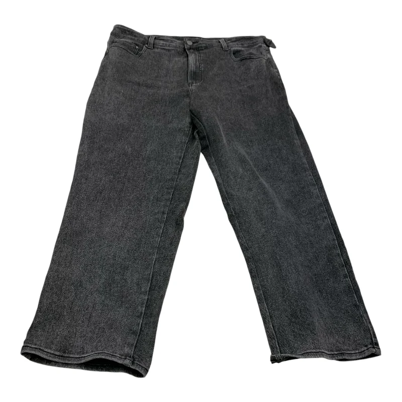 Durable canvas pants for heavy-duty work use -Pants Other By Universal Standard In Black Denim, Size: 16