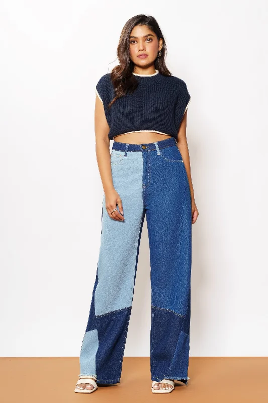 Organic Jeans for Natural -Asymmetrical Straight Jeans