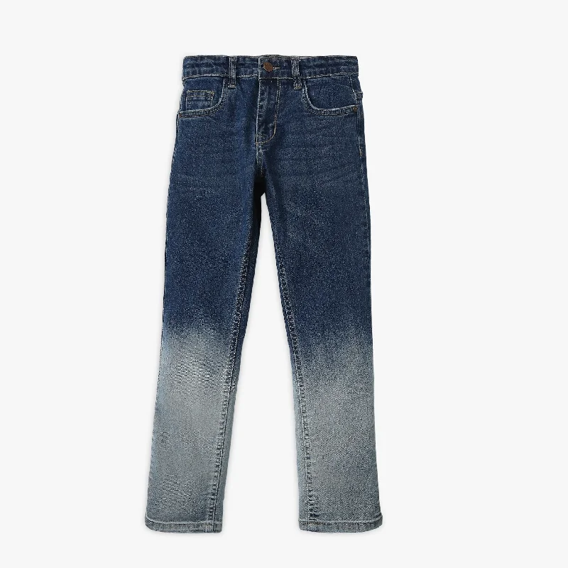 Valentine's Day Jeans for Romantic -Boy's Regular Fit Ombre Jeans