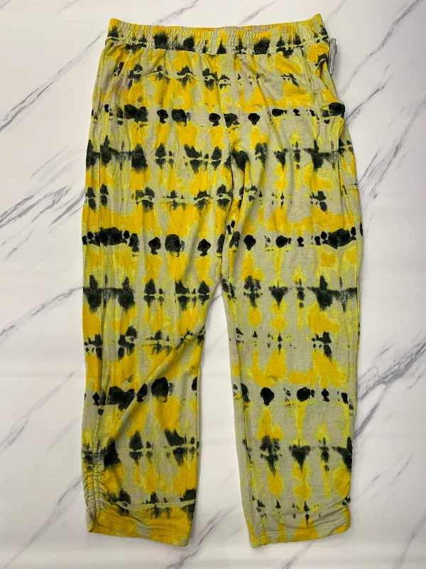 Versatile black pants for any occasion pairing -Pants Joggers By Cabi In Yellow, Size: L