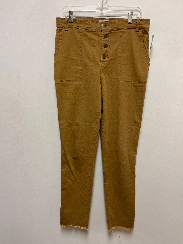 Relaxed chino pants for casual Friday offices -Pants Other By Loft In Yellow, Size: 10