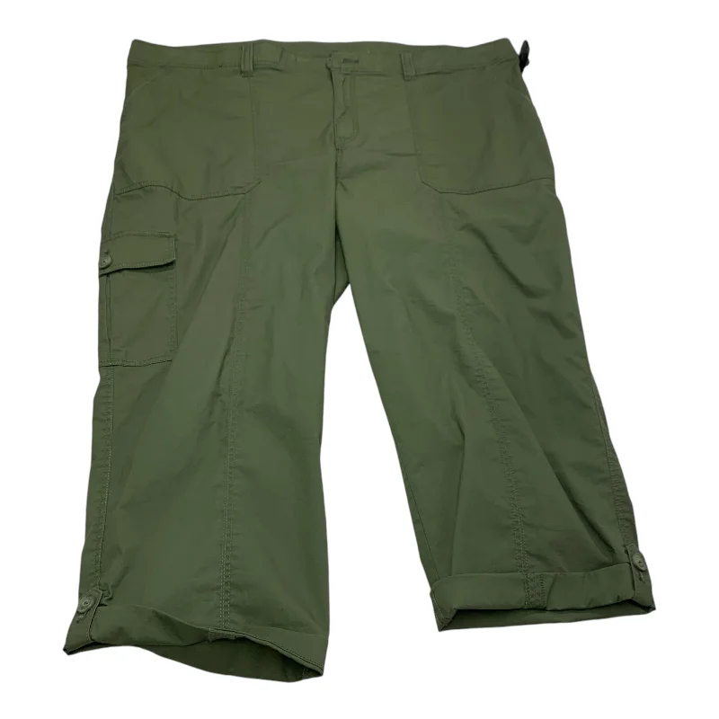 Flowy culottes pants for breezy summer style -Pants Other By Chicos In Green, Size: Xxl