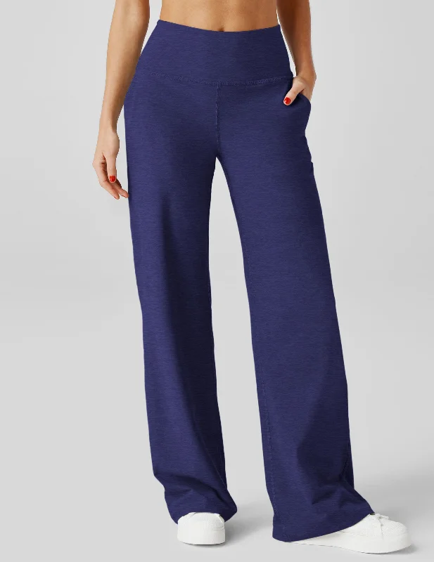 Casual twill pants for easygoing daily outfits -Spacedye Laid Back Wide Leg Pant