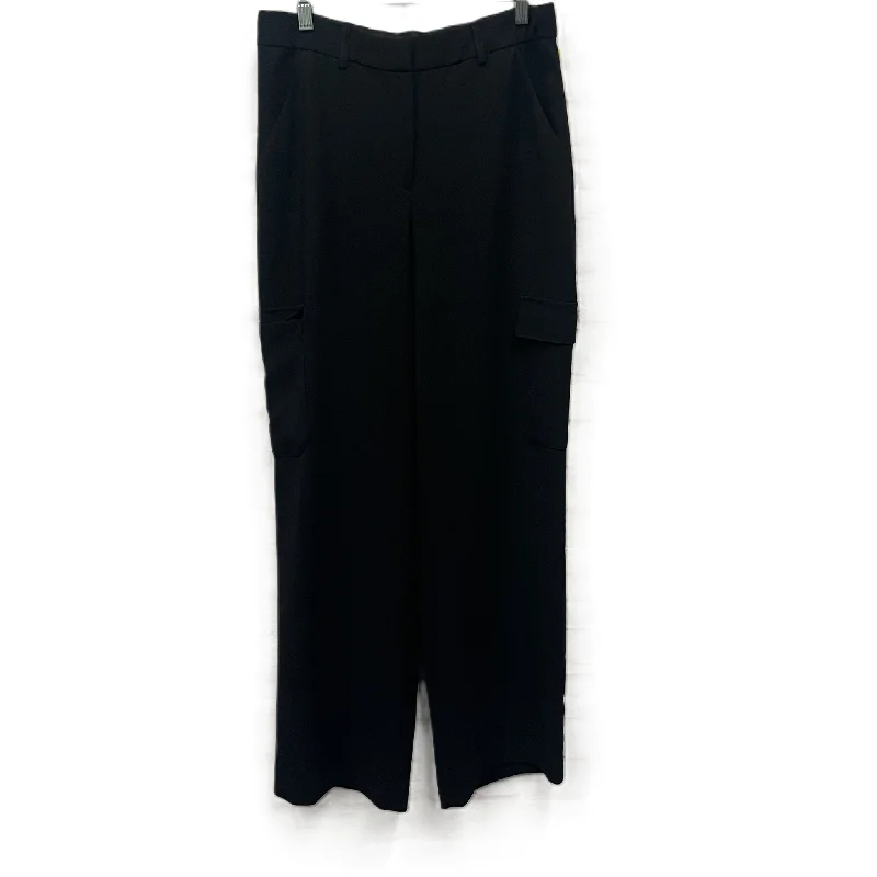 Flowy linen pants for relaxed tropical vacations -Pants Dress By Express In Black, Size: 10