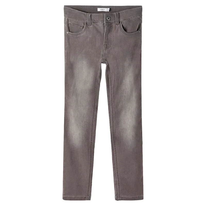 Cuffed Jeans for Stylish Touch -Name it Medium Grey Denim Theo Jeans Noos